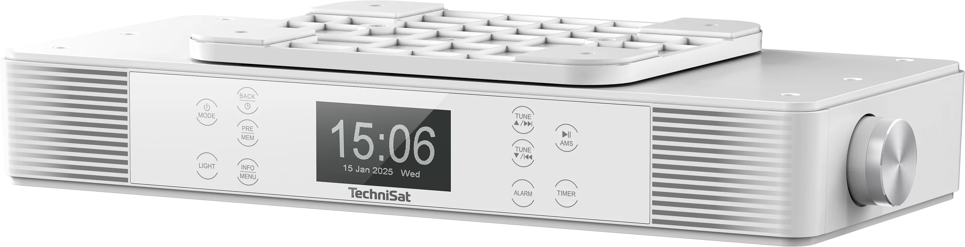 KITCHENRADIO IR, white Schräg, Links