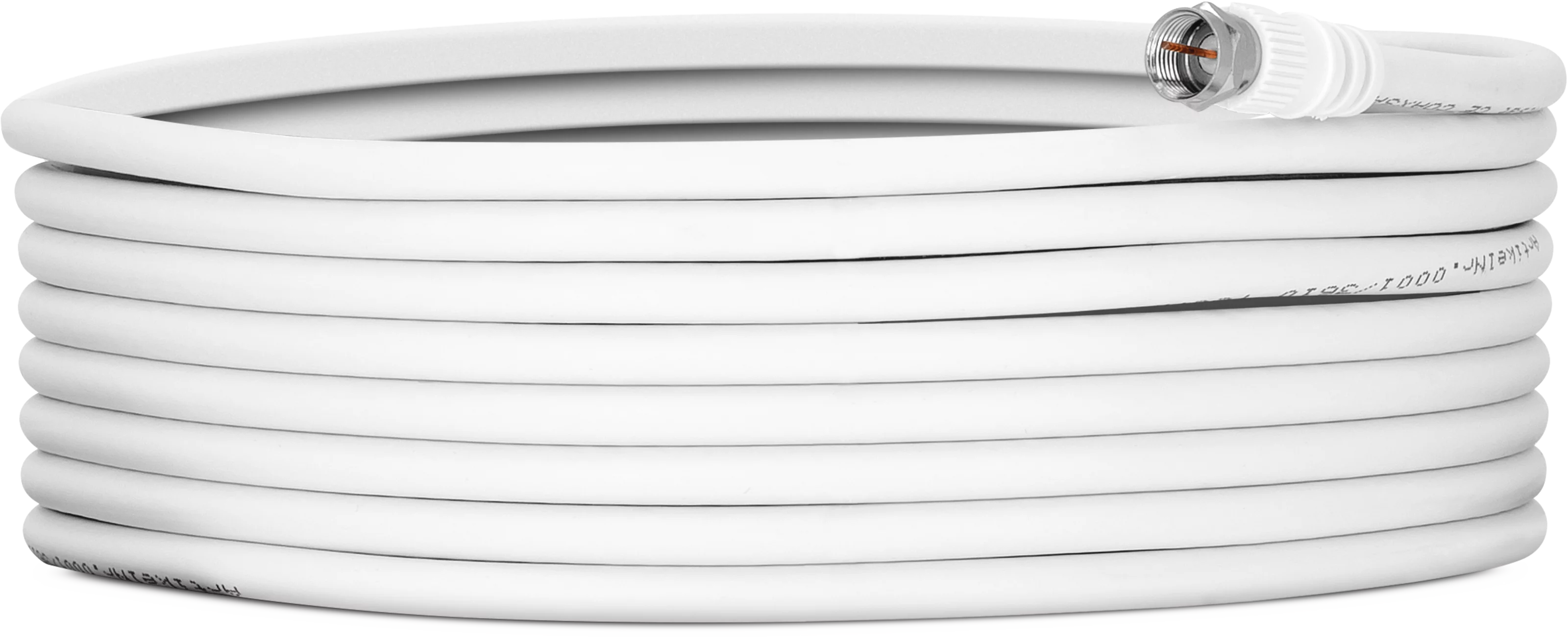 Kabel COAXSAT 2150 10 m + 2 złączki F Frontal, Front