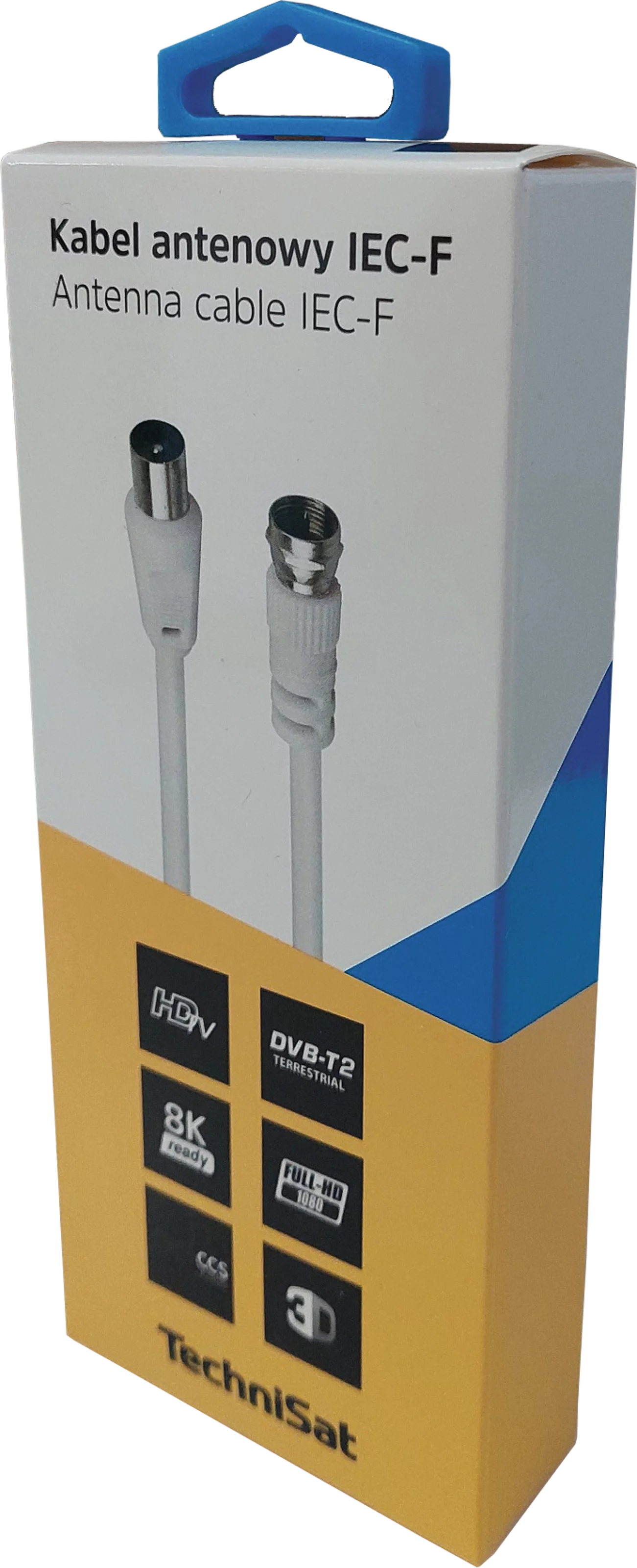 IEC-F antenna cable; 1.5 m, white MVerpackung