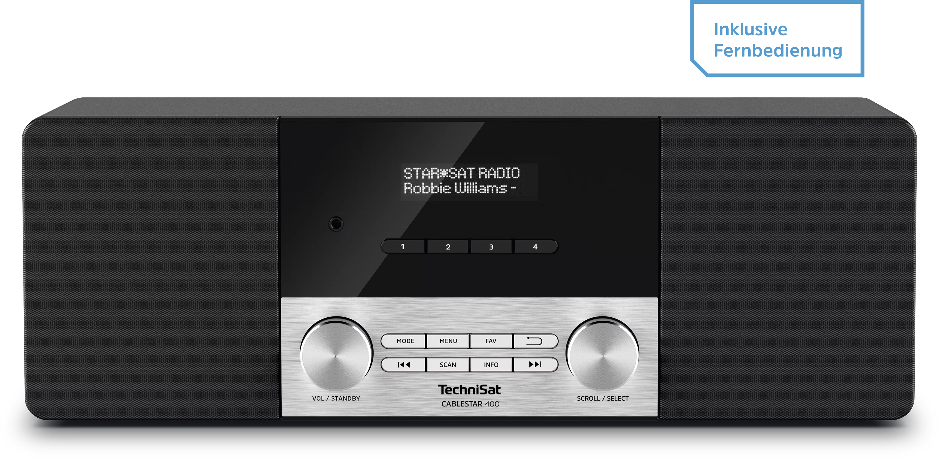 CABLESTAR 400 incl. remote control Frontal, Front