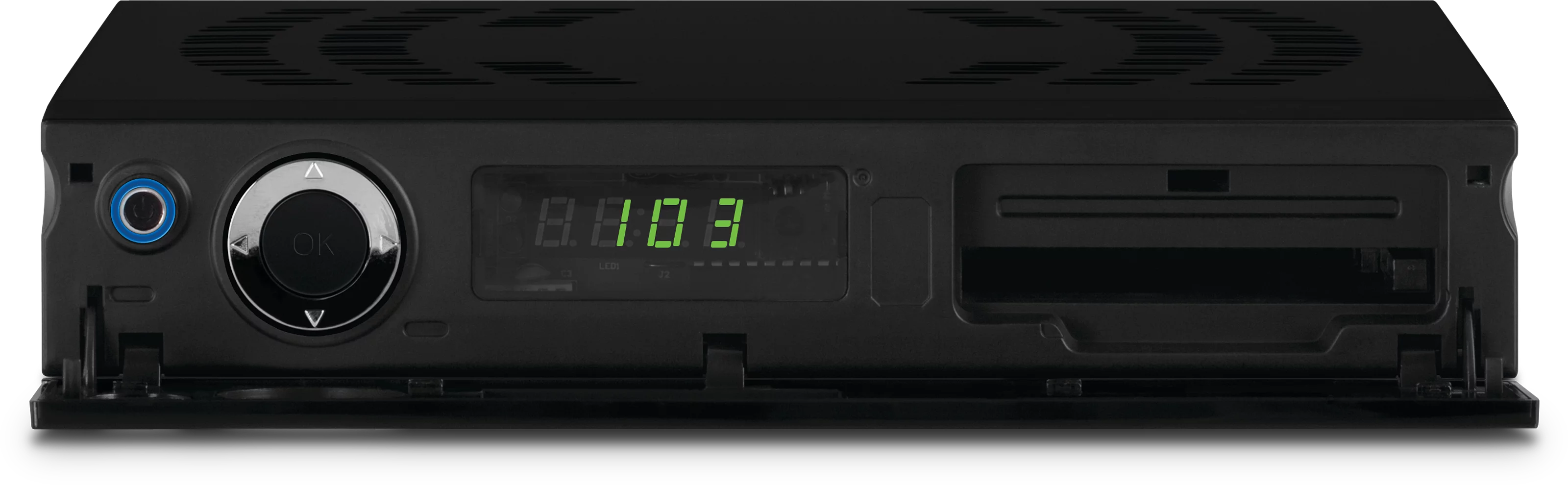 TechniSat DigiCombo TS1, czarny Frontal, Front