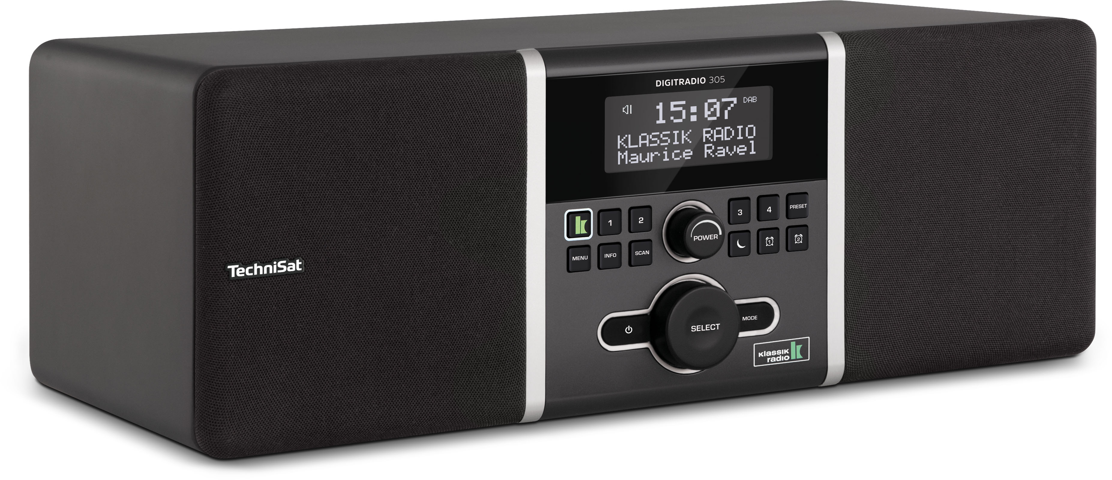 DIGITRADIO 305 Klassik Edition Schräg, Rechts