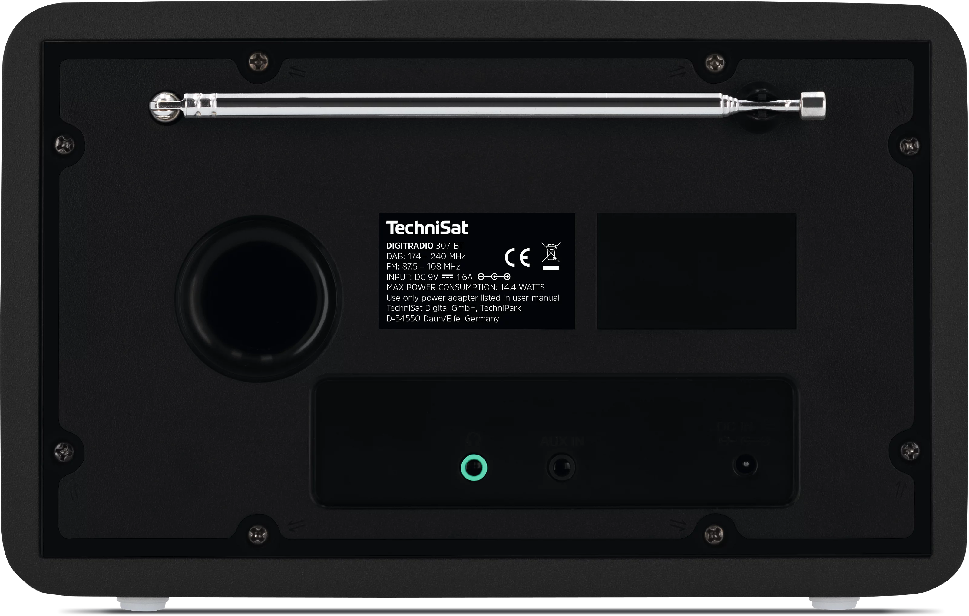 DIGITRADIO 307 BT Frontal, Rück