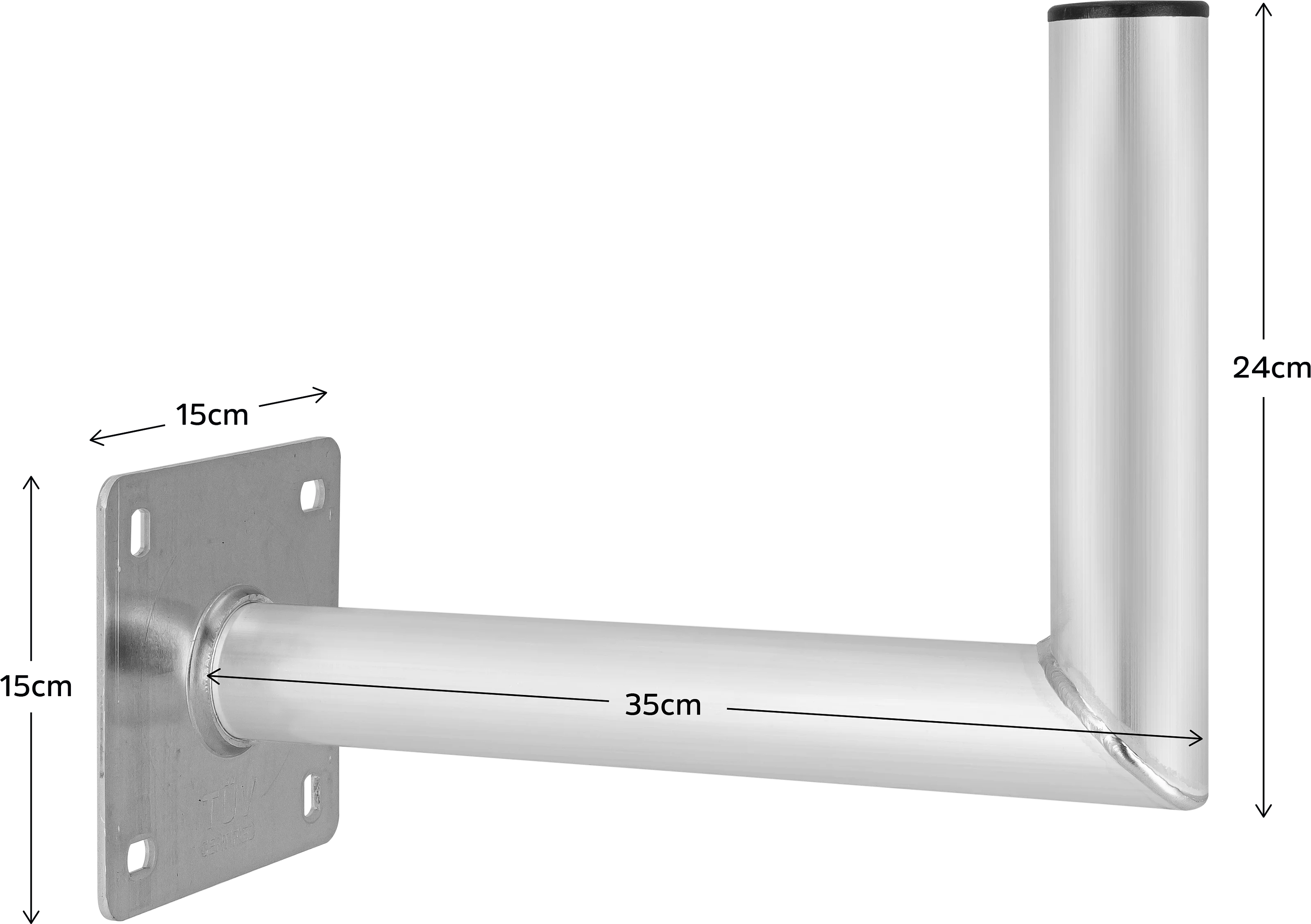 Uchwyt ścienny DIGIDISH, rozmiar 35 cm Schräg, Rechts