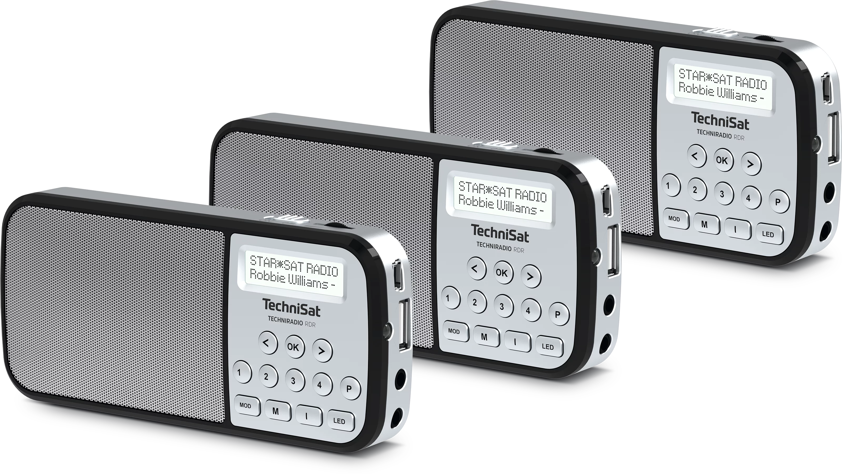 3 Stück TECHNIRADIO RDR Frontal, Front