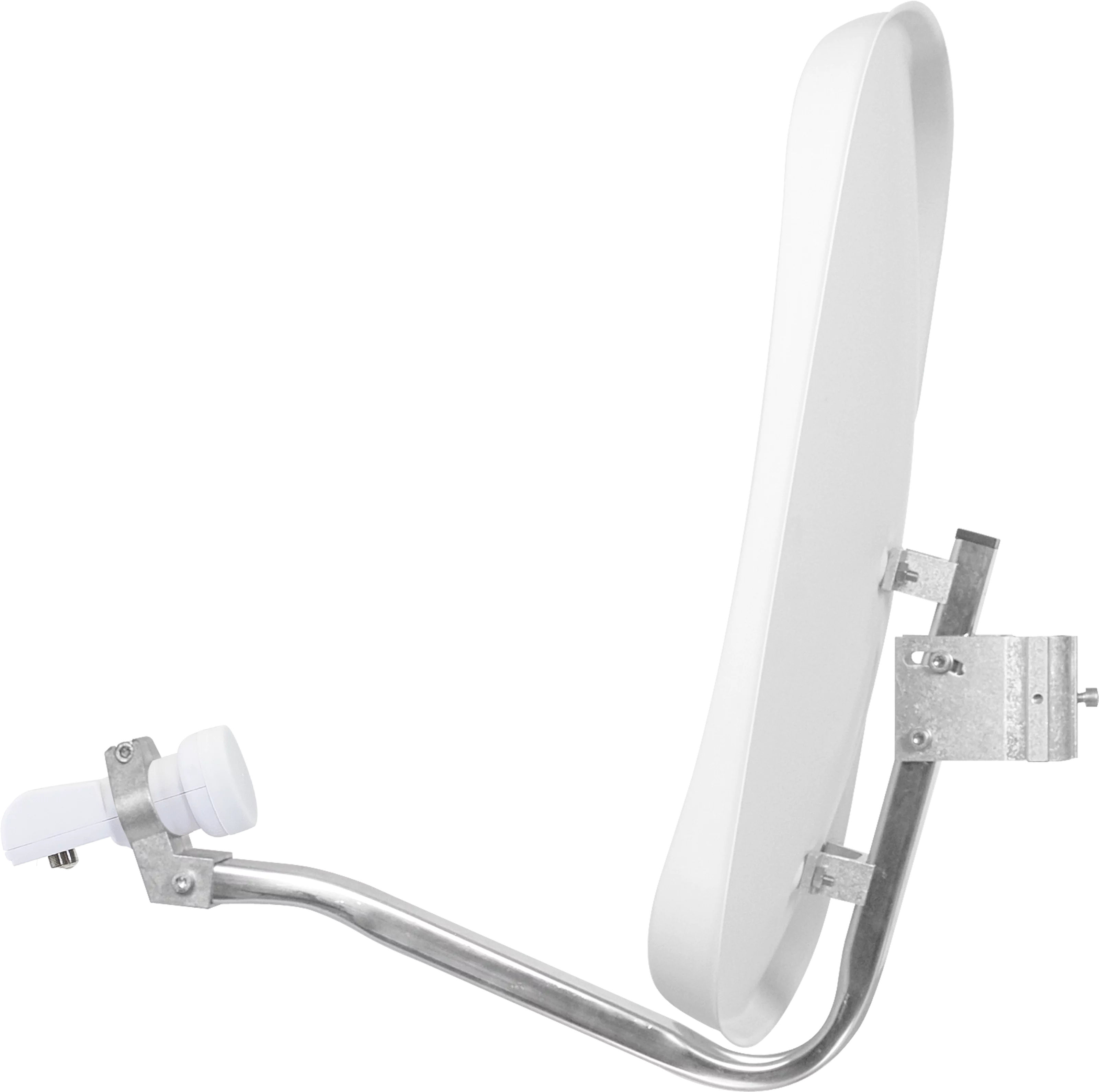 DIGIDISH 45 aluminiowa antena, Universal-Twin-LNB Frontal, Rechts