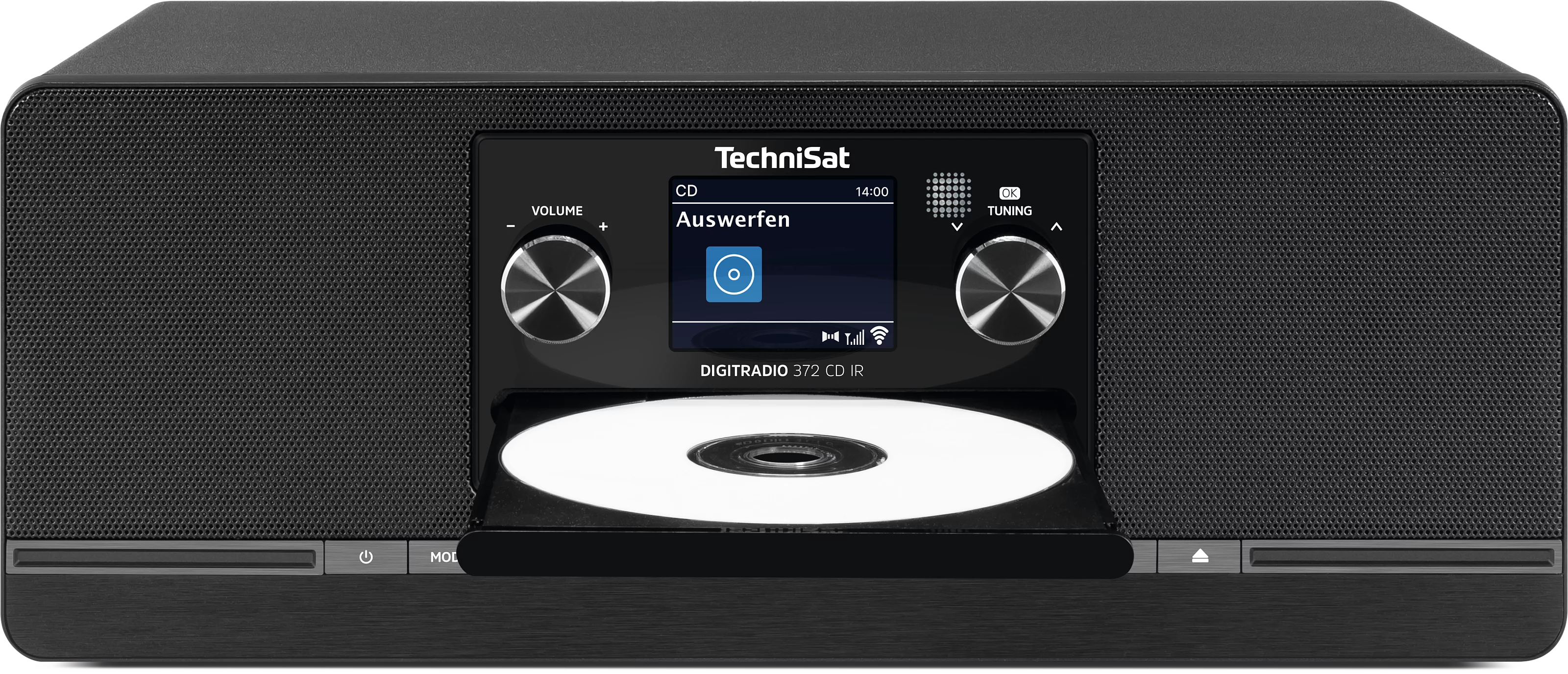 DIGITRADIO 372 CD IR, black Frontal, Front