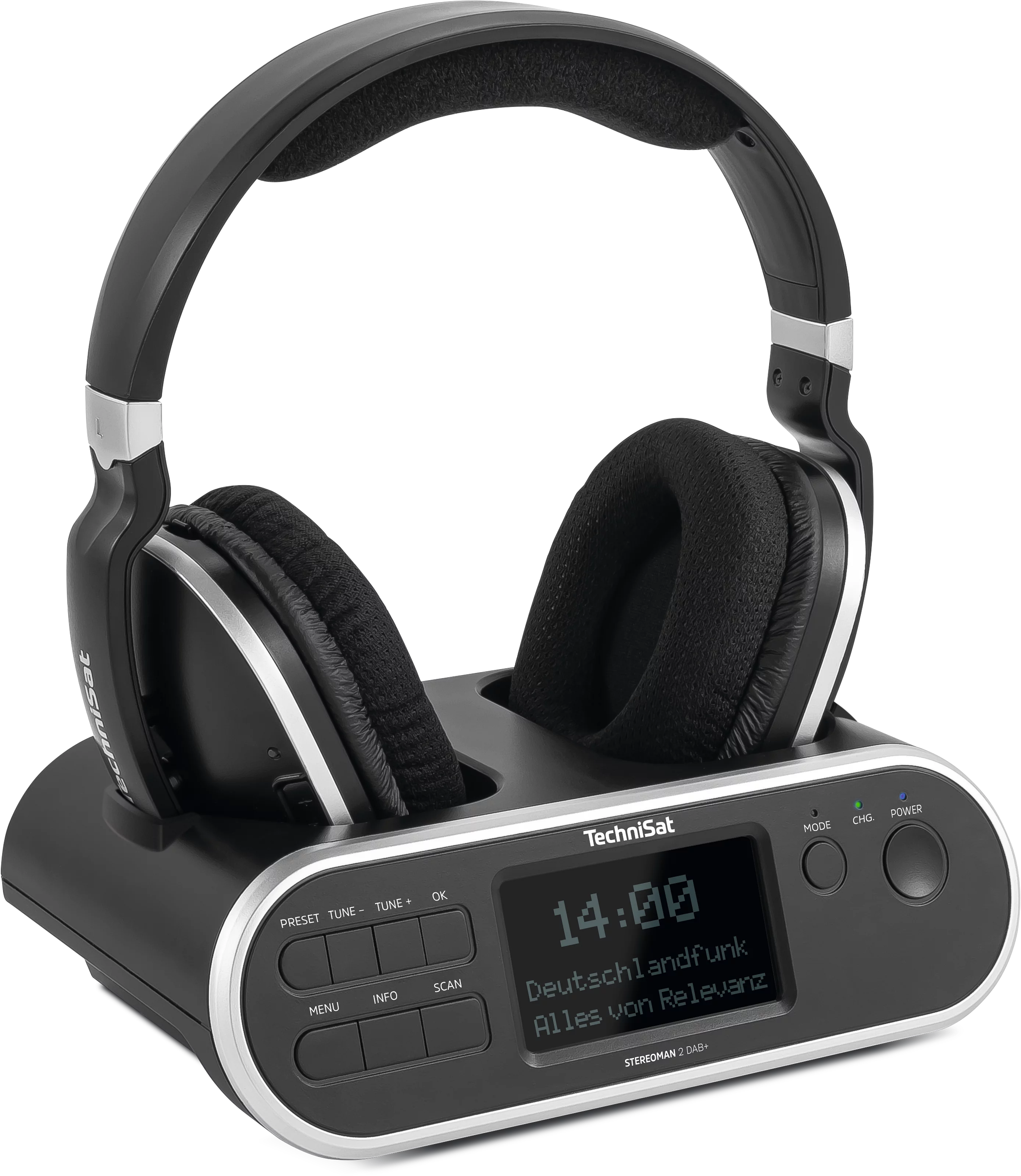 STEREOMAN 2 DAB+, black Schräg, Rechts STEREOMAN 2 DAB+, black Schräg, Rechts