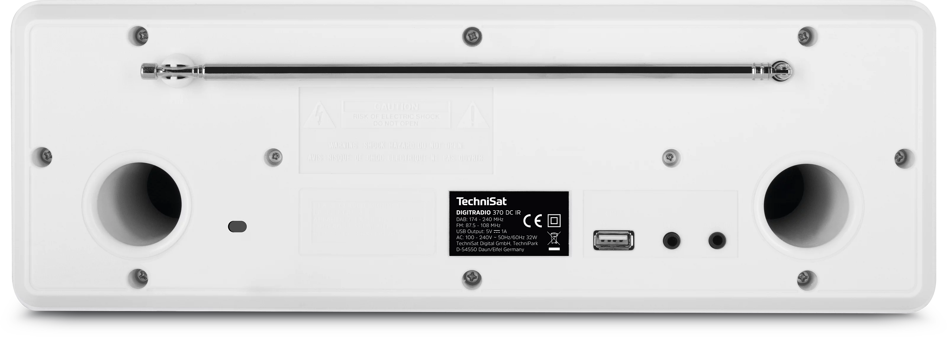 DIGITRADIO 370 CD IR Frontal, Rück