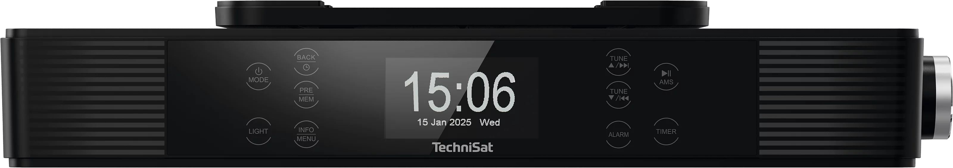 KITCHENRADIO IR, black Frontal, Front