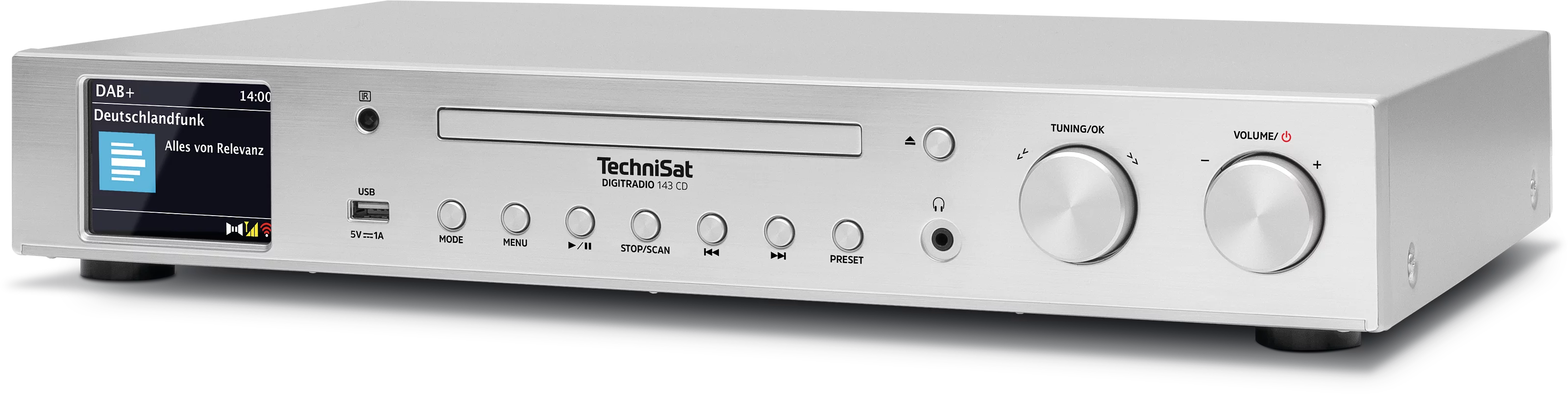 DIGITRADIO 143 CD (V3) Schräg, Links DIGITRADIO 143 CD (V3) Schräg, Links