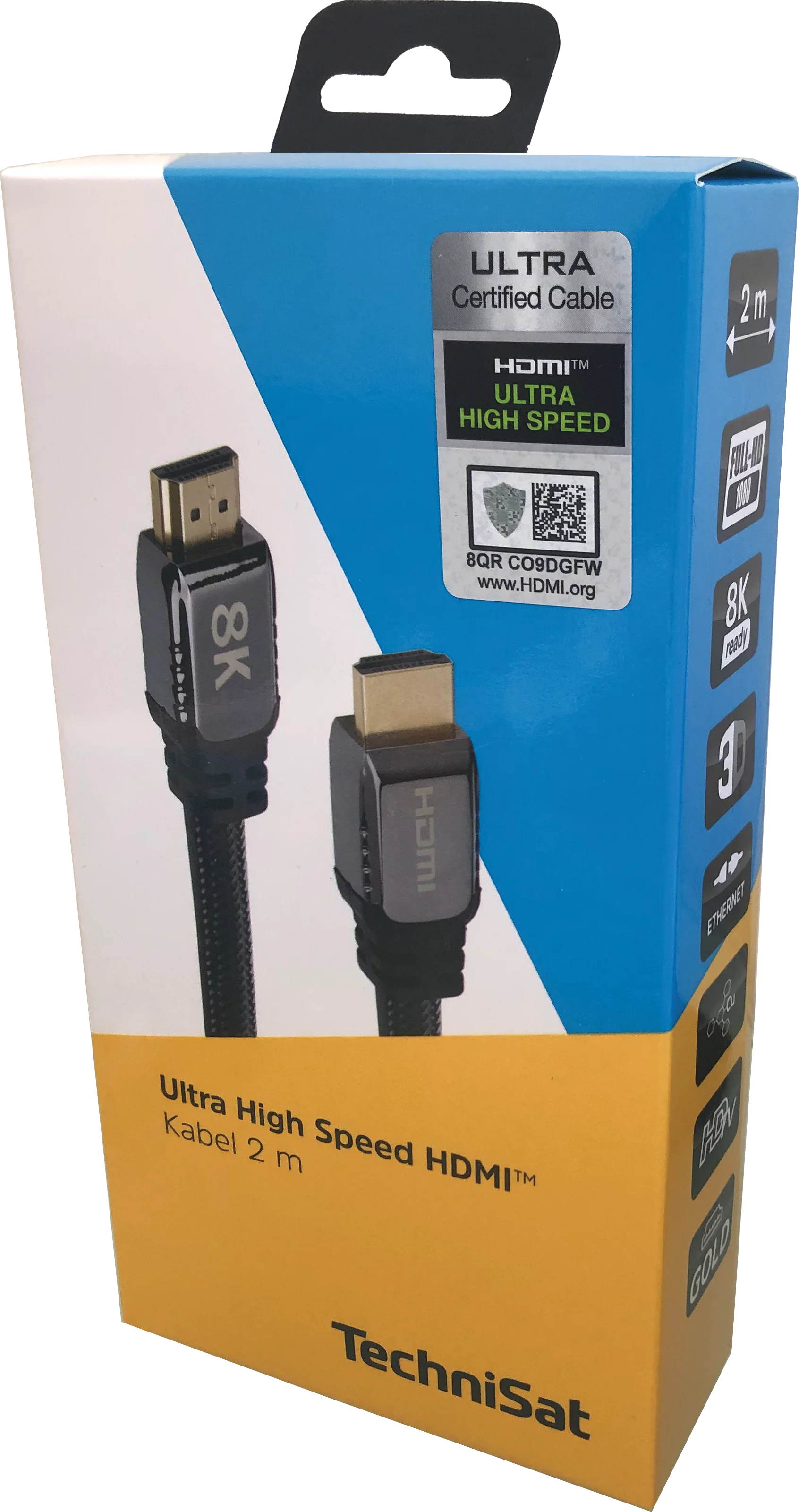 Ultra High Speed HDMI™; 2 m MVerpackung