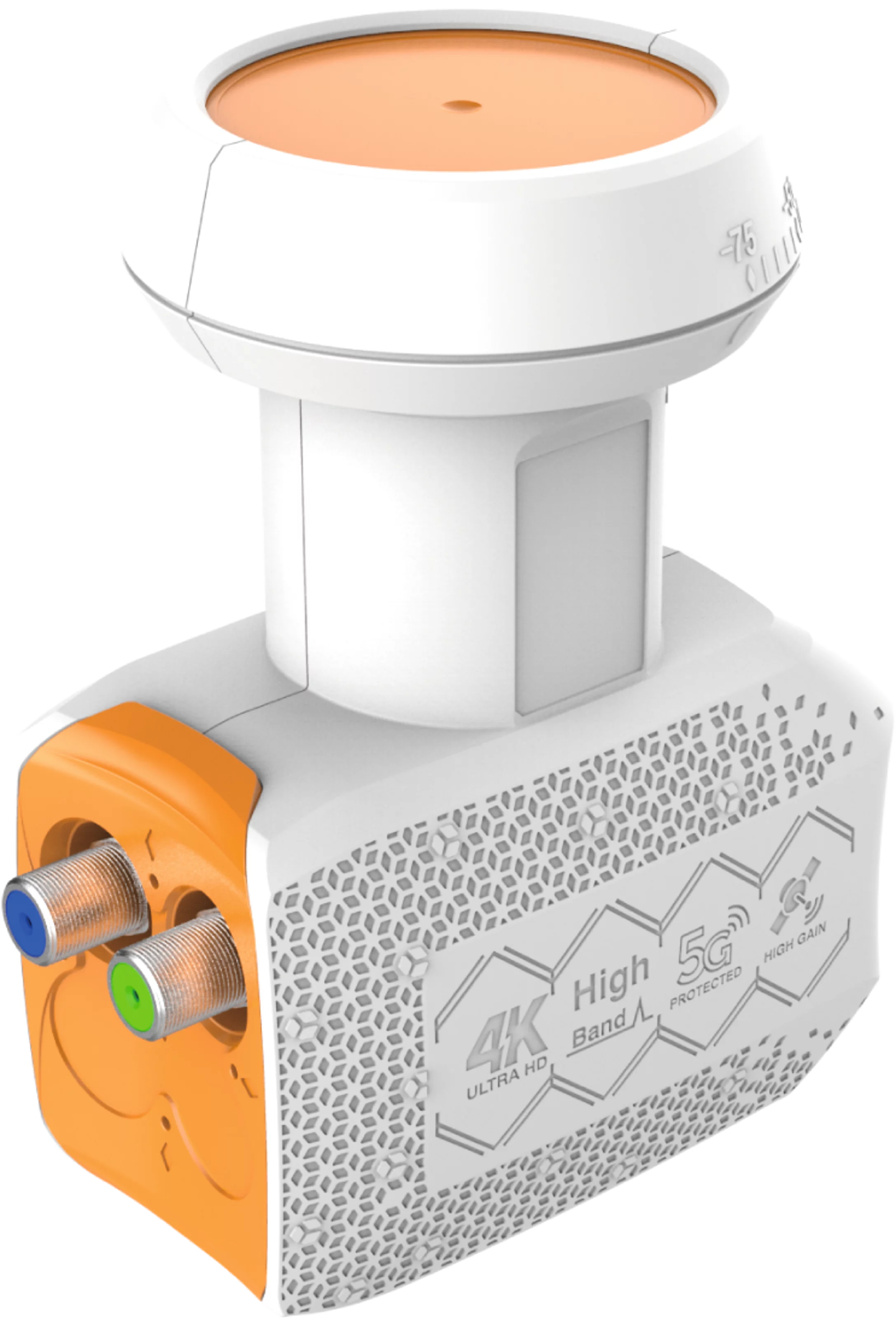 UNIX Twin-LNB Schräg, Links