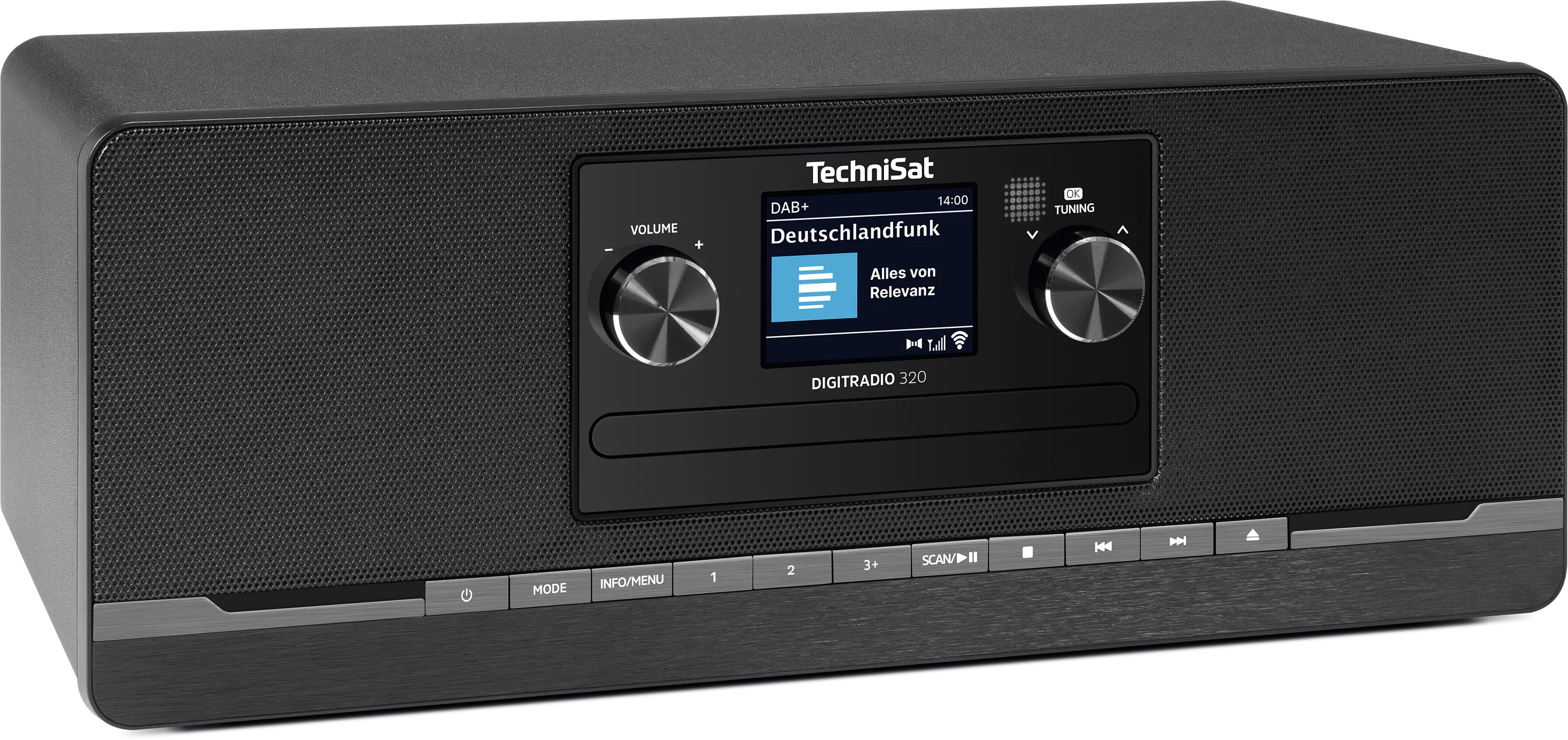 DIGITRADIO 320, black Schräg, Rechts