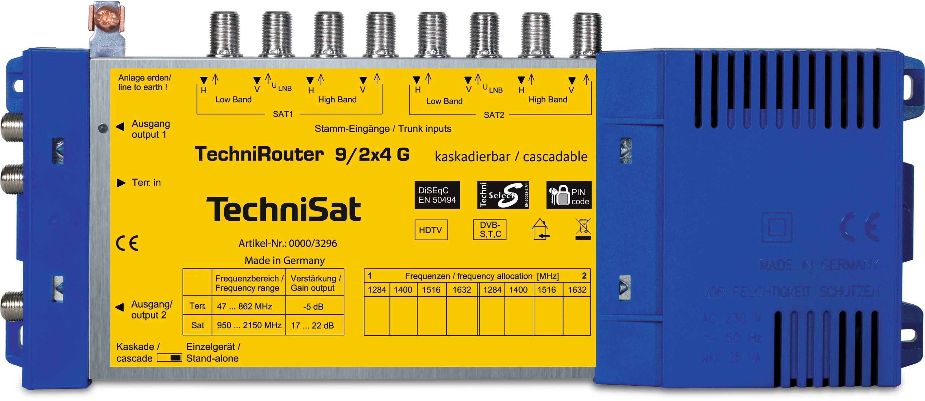 TECHNIROUTER 9/2x4 G (Grundeinheit) Frontal, Front