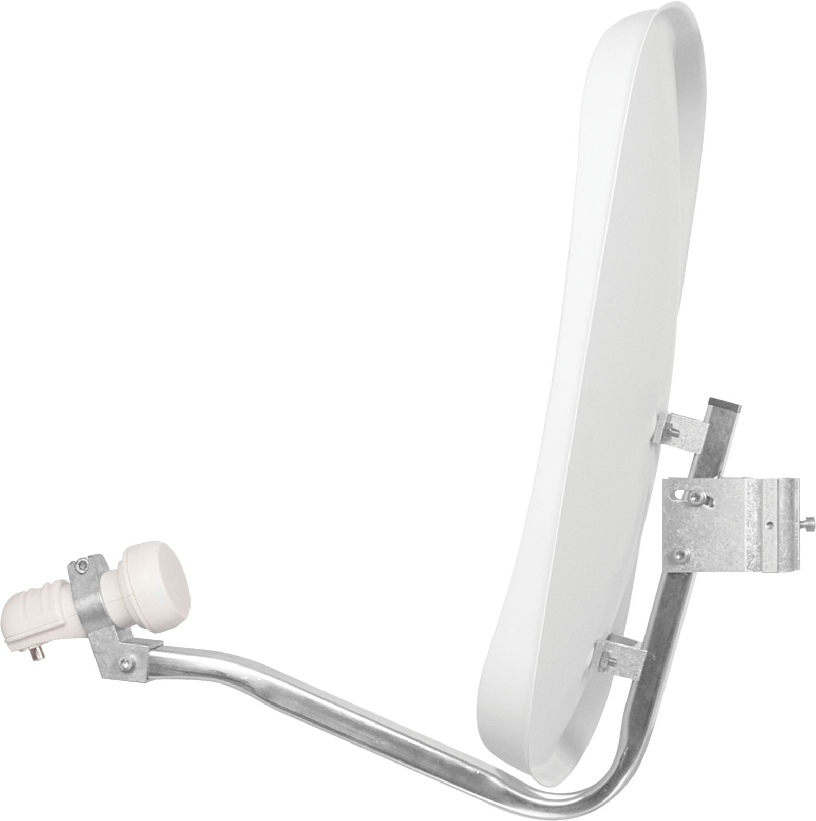 DIGIDISH 45 (aluminium), Universal-V/H-LNB Frontal, Rechts