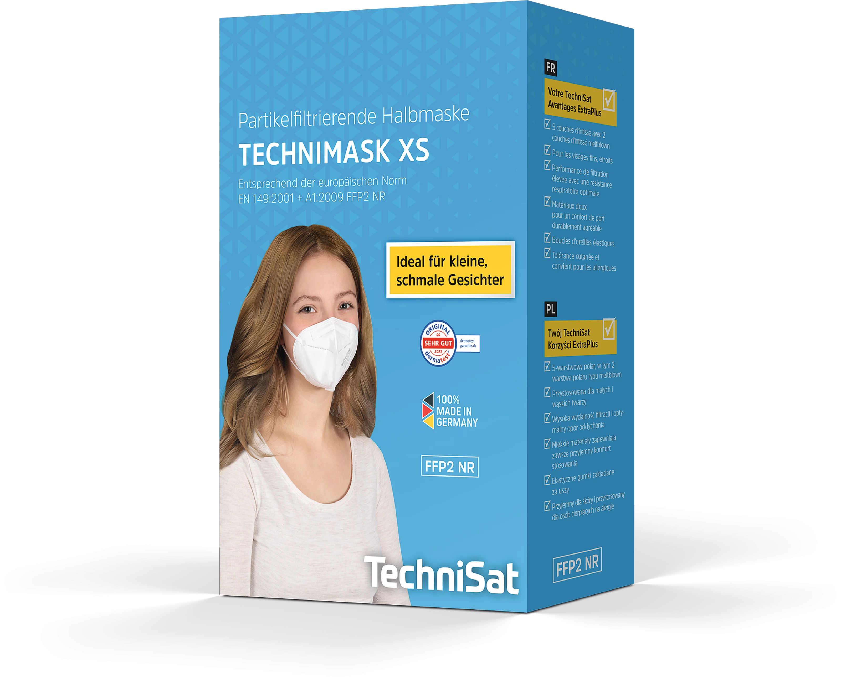 TECHNIMASK XS, 10 sztuk (10 woreczków foliowych po 1 szt.) MVerpackung