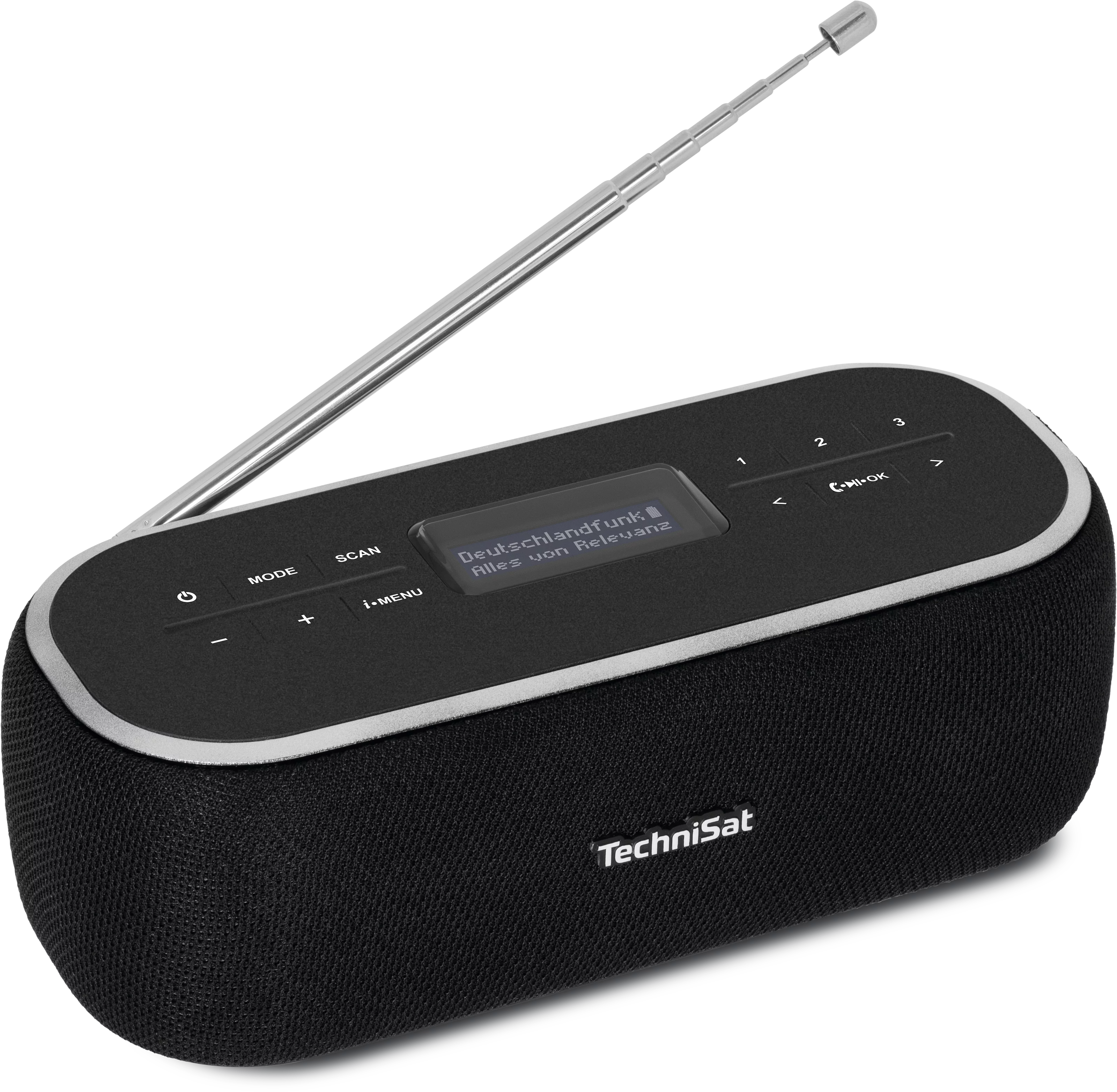 DIGITRADIO BT 1, czarne Schräg, Oben
