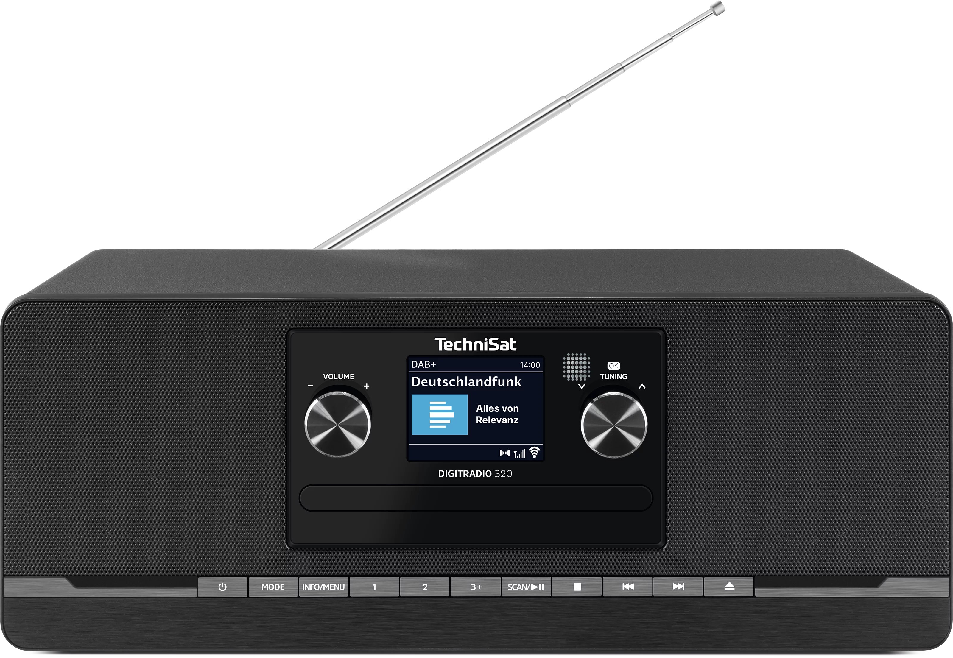 DIGITRADIO 320, black Frontal, Front