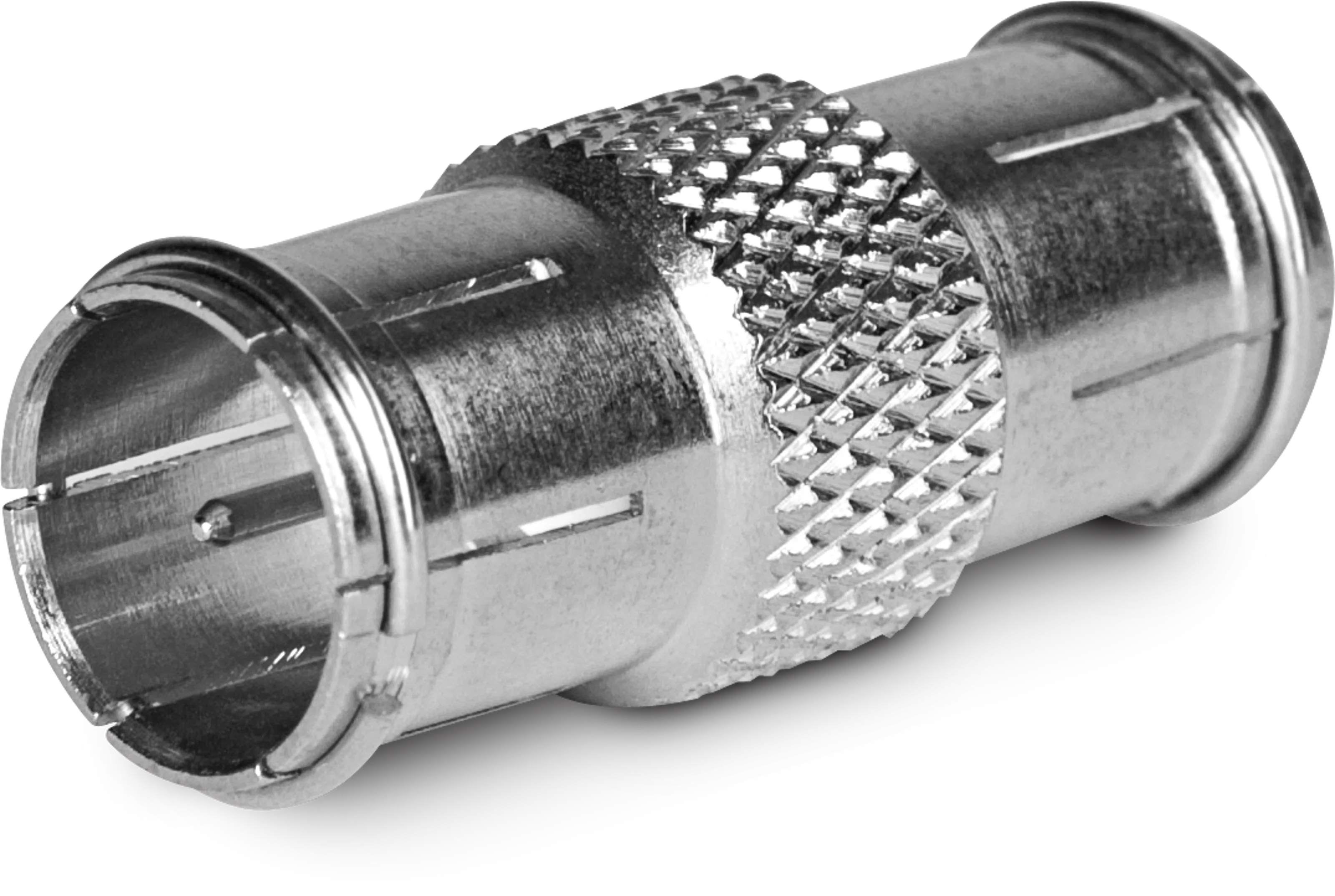 F quick adapter (male to male), 50 pcs. Frontal, Front