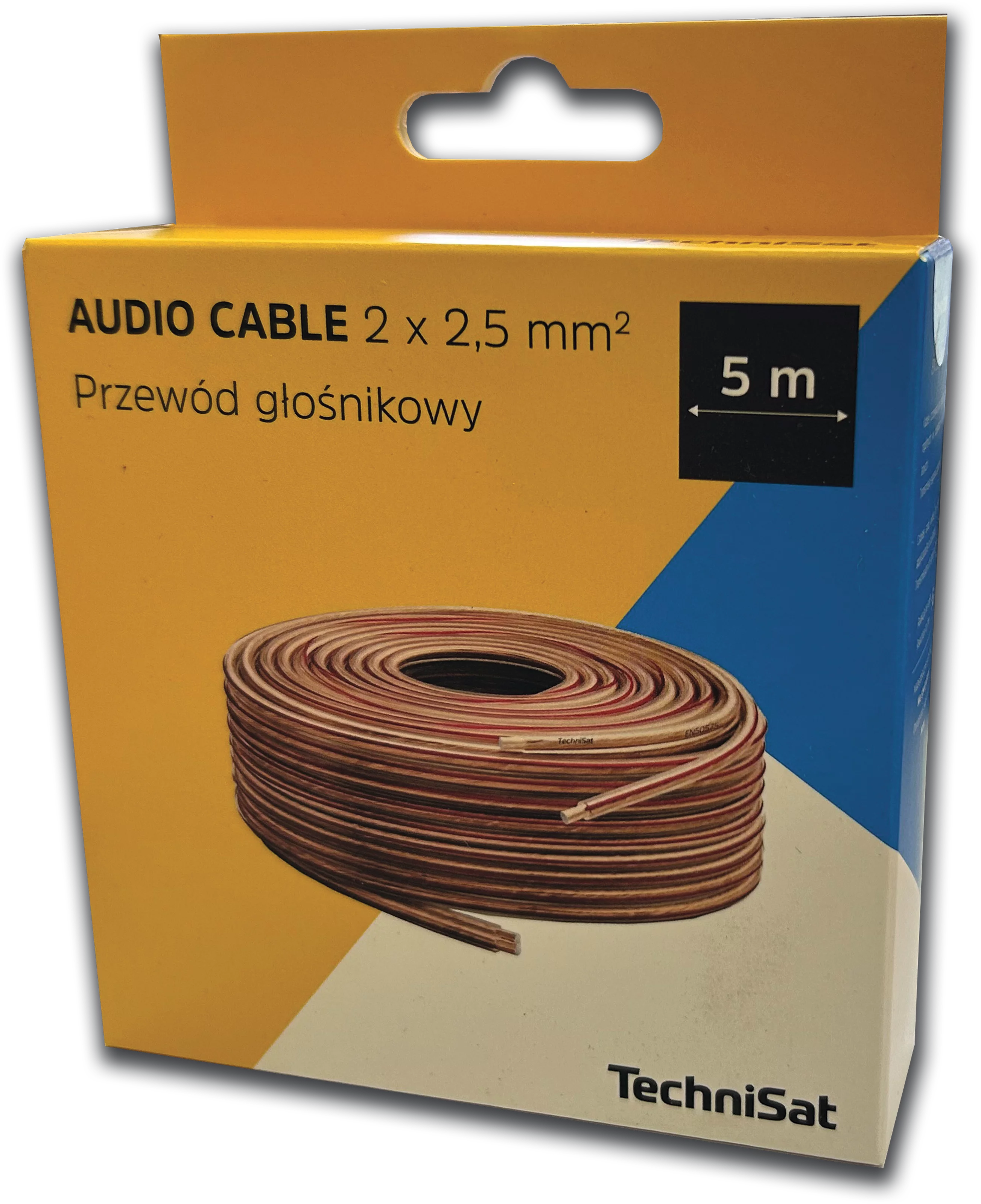 AUDIO CABLE 2x2,5 mm, 5 m MVerpackung
