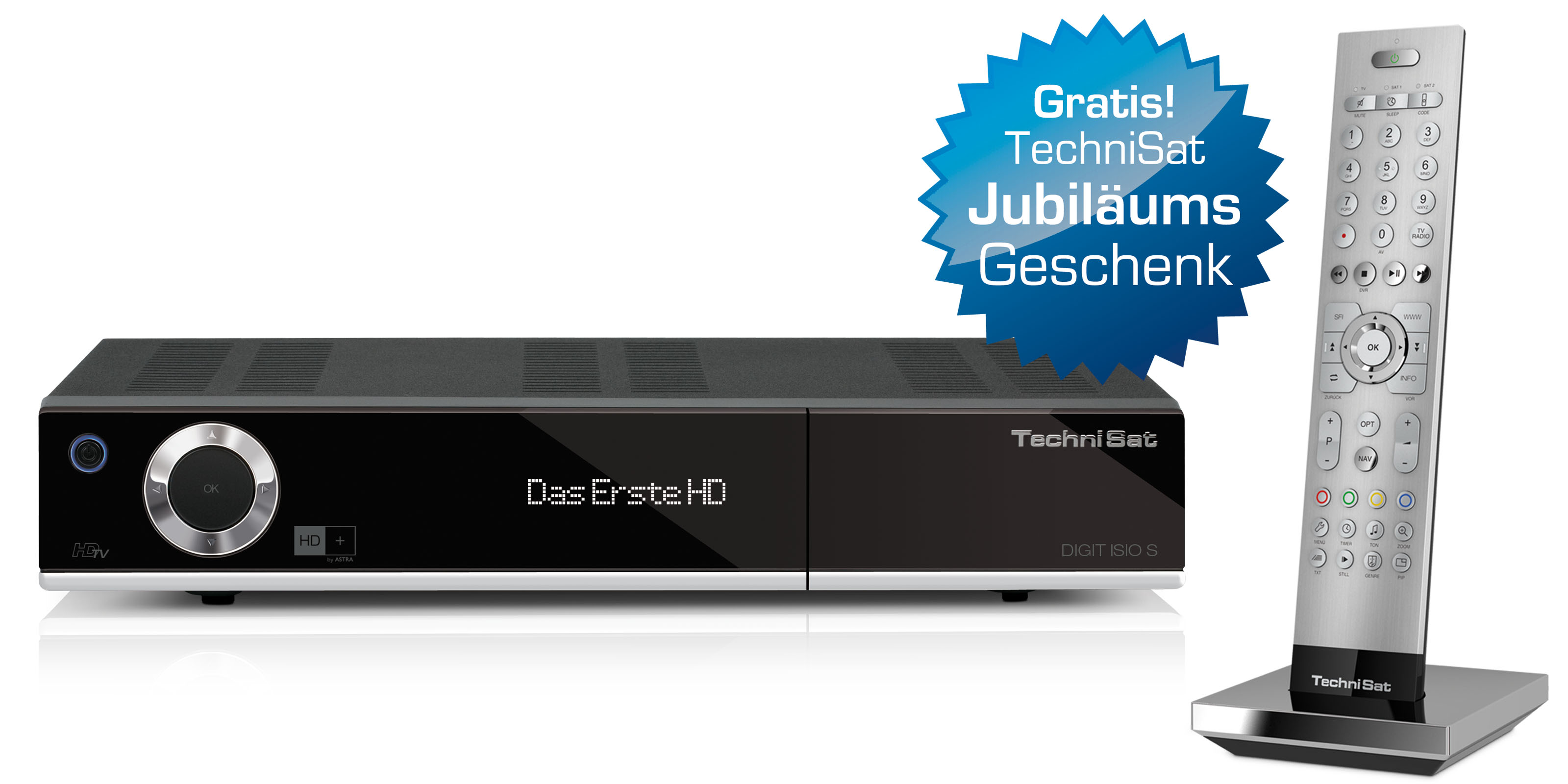 DIGIT ISIO S, czarny, Edition Frontal, Front, Spiegel