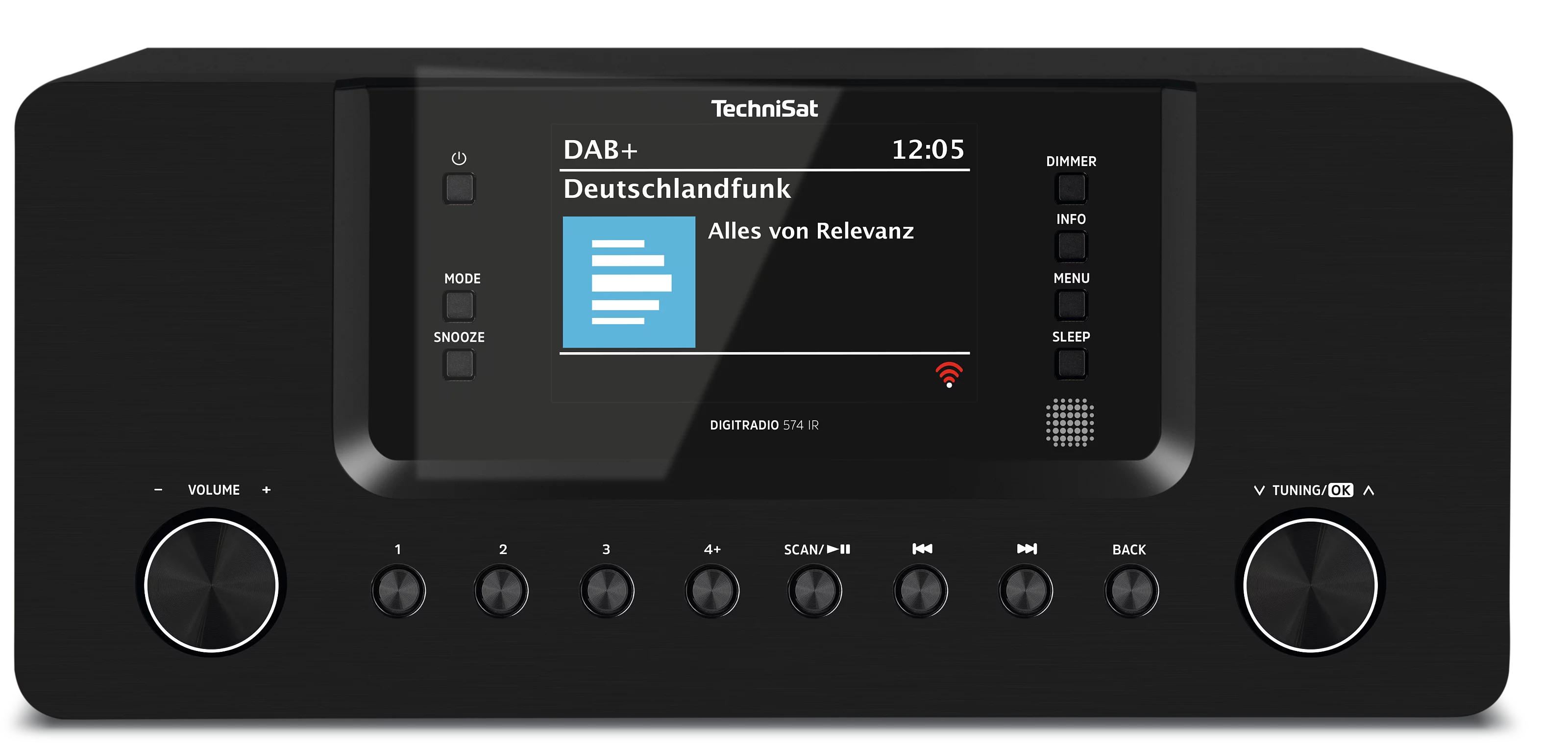 DIGITRADIO 574 IR, black Frontal, Front