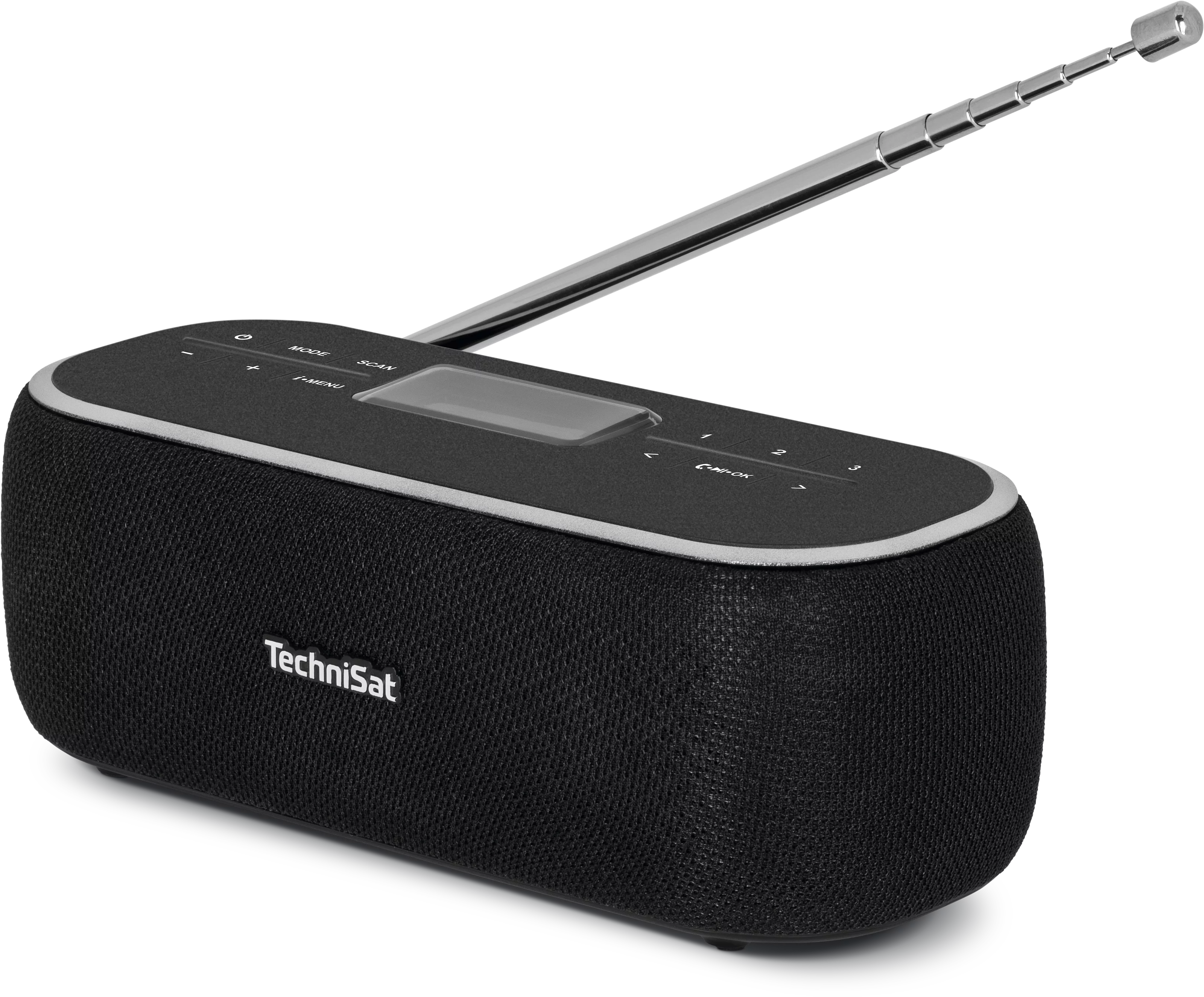 DIGITRADIO BT 1, czarne Schräg, Links