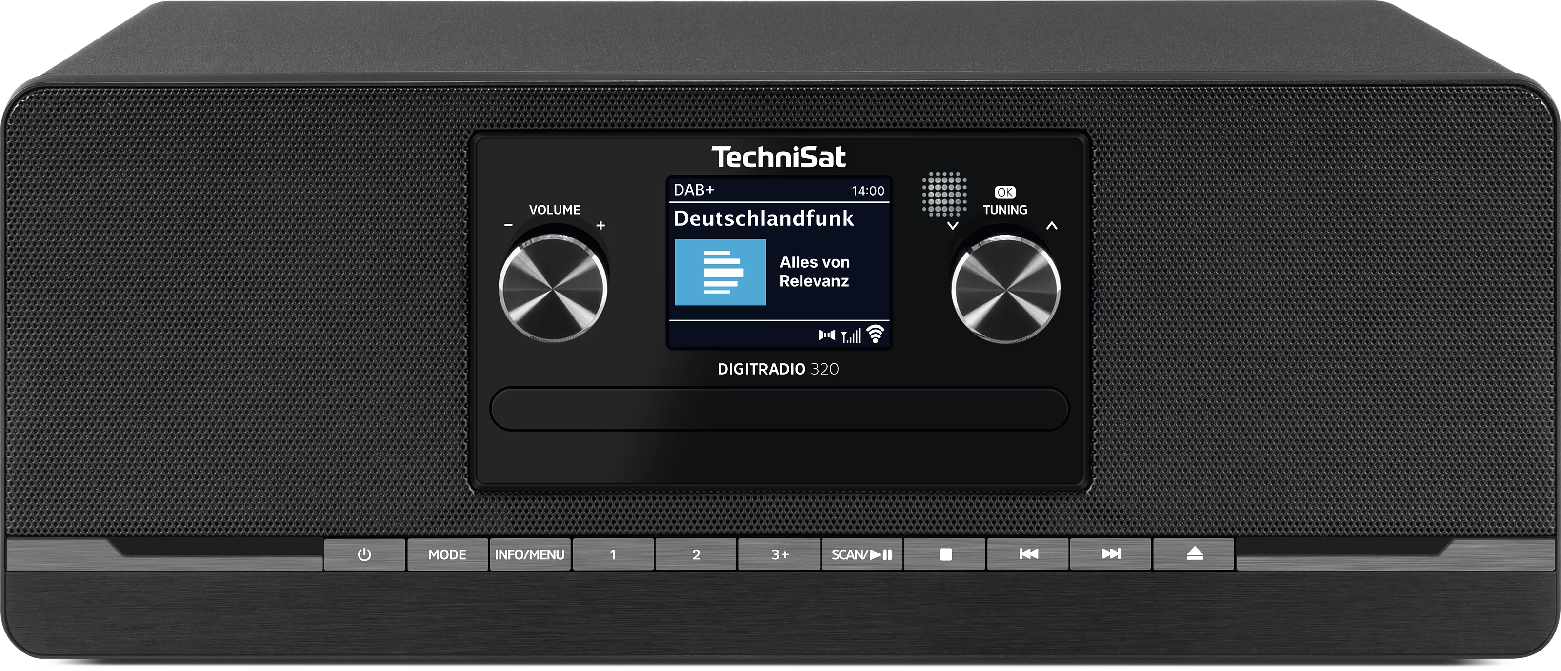 DIGITRADIO 320, black Frontal, Front