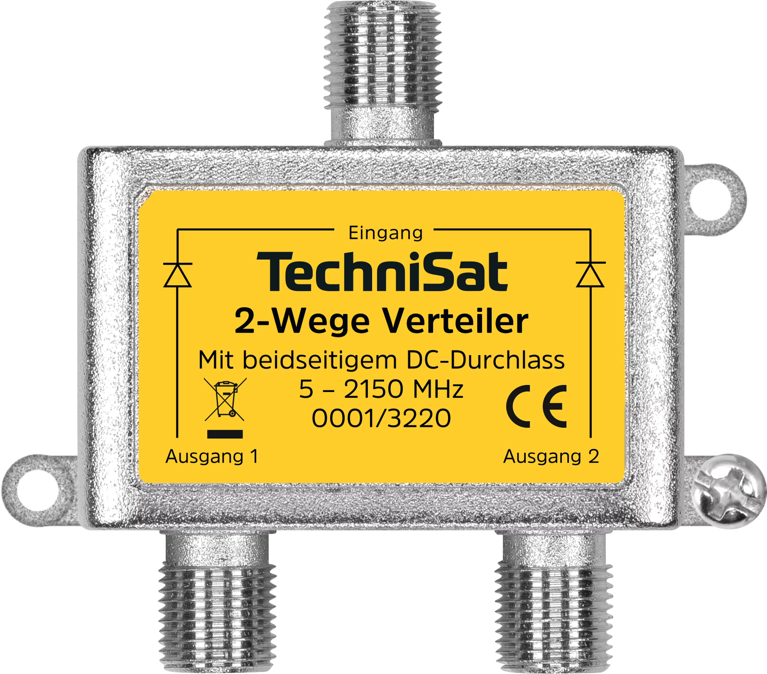 2 way satellite splitter