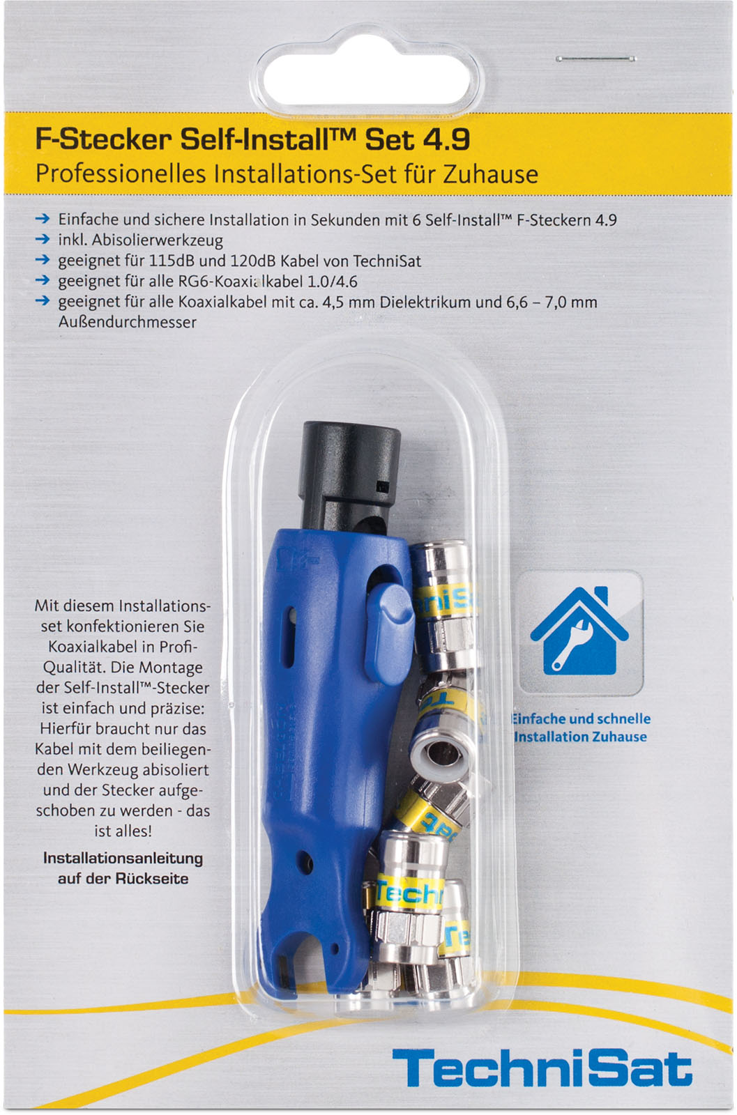 F plug Self-Install™ 4.9 set
