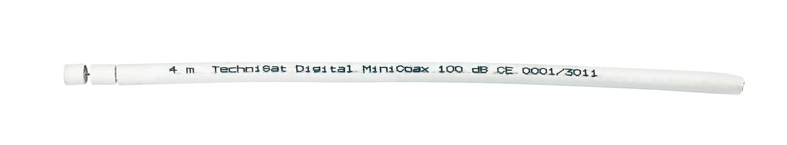 Pojedynczy kabel Mini-COAX 100, zwój 100 m Frontal, Rechts