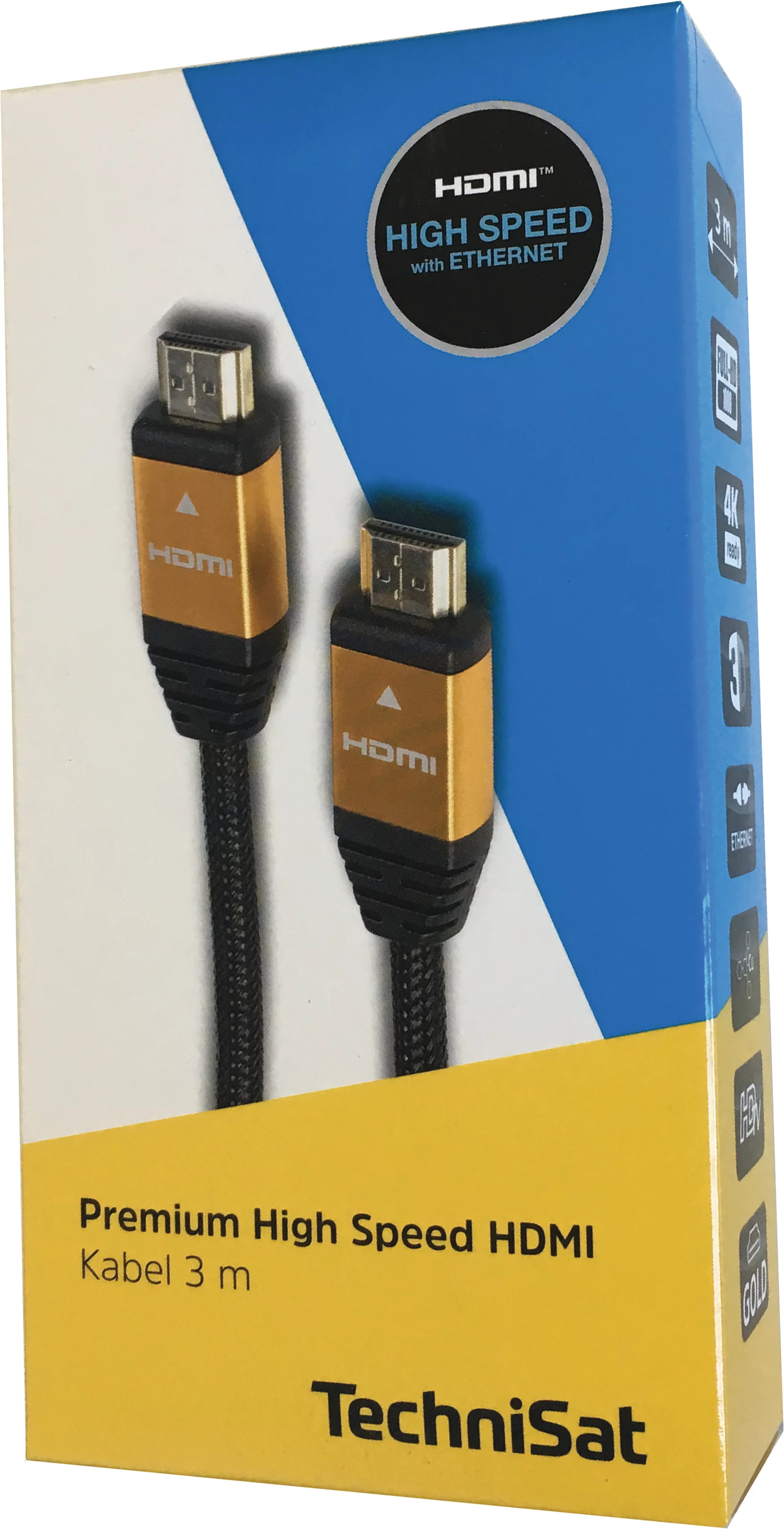 Premium High Speed HDMI™; 3 m Frontal, Front