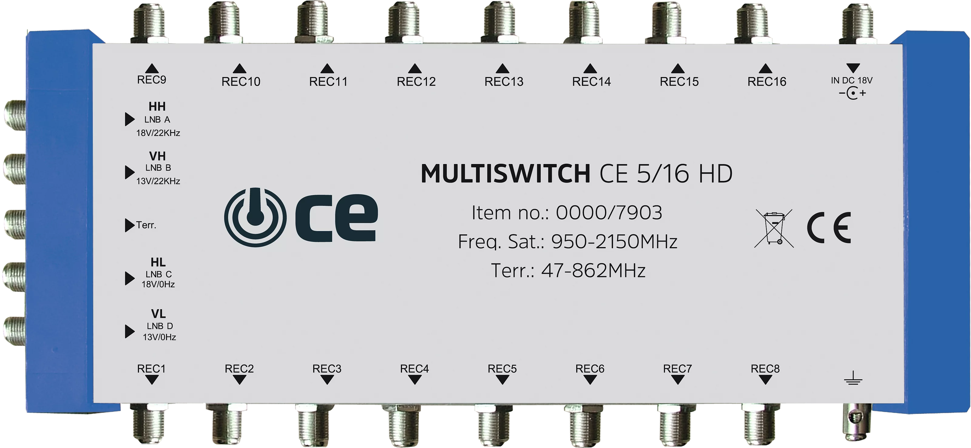 Multiswitch CE 5/16 HD Frontal, Front