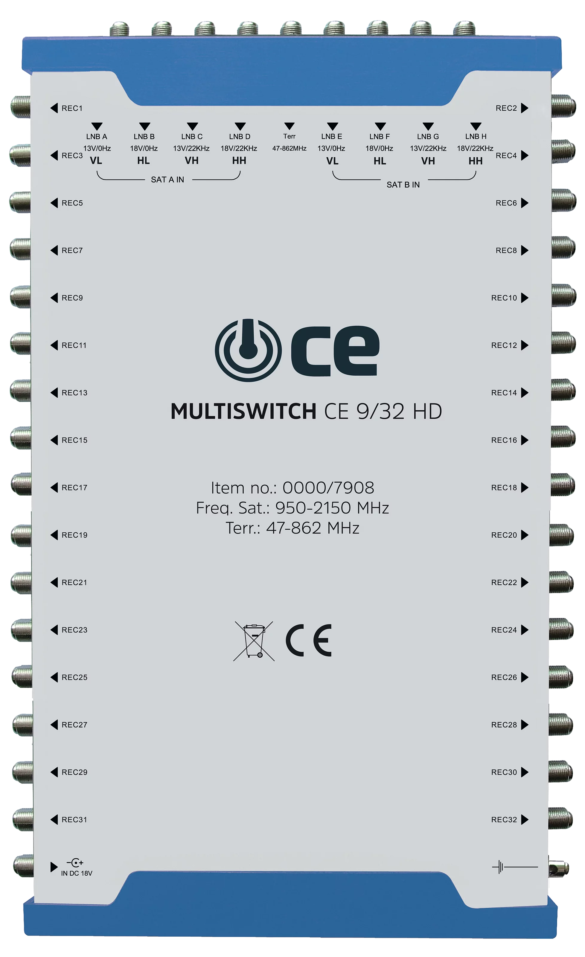 Multiswitch CE 9/32 HD Frontal, Front