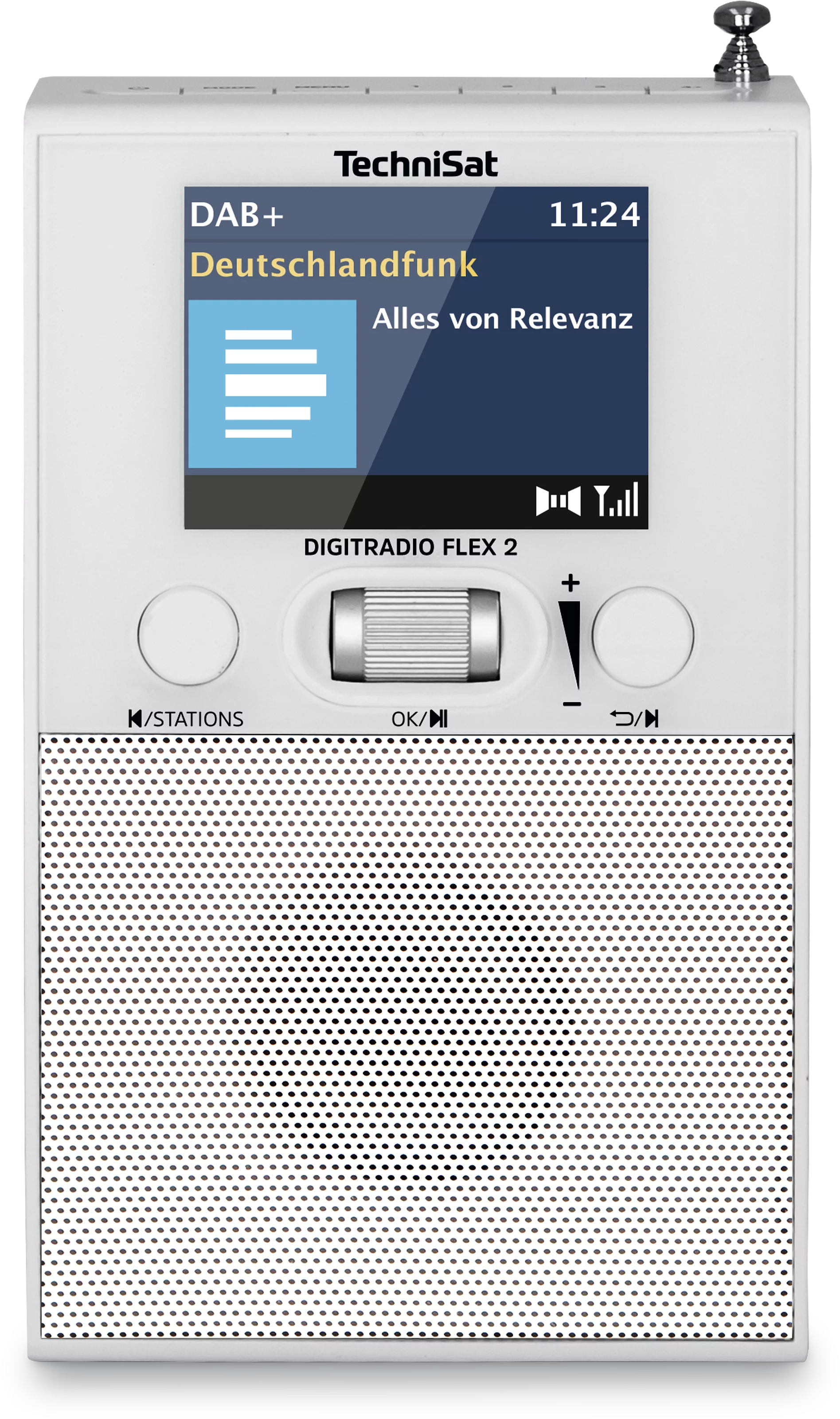 DIGITRADIO FLEX 2, biały Frontal, Front