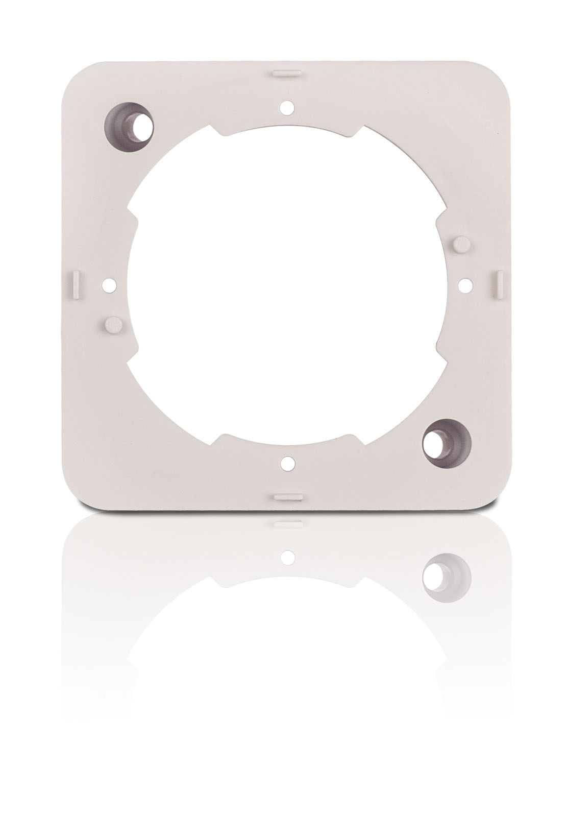 RV 600-10, gniazdo przelotowe z odsprzężeniem 10 dB (z ramką natynkową) Frontal, Front, Spiegel
