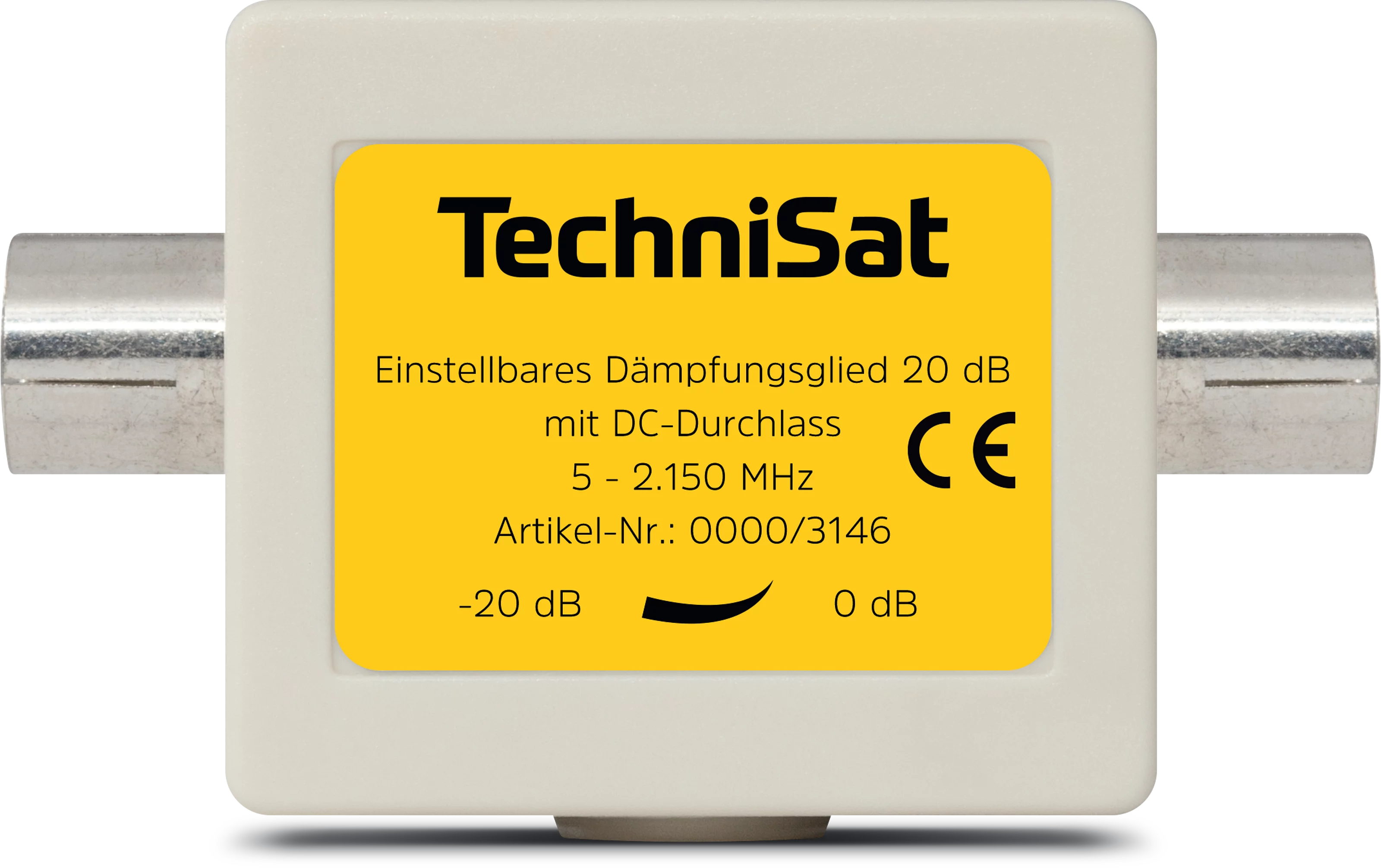 Regelbares Dämpfungsglied, IEC W/W Frontal, Front