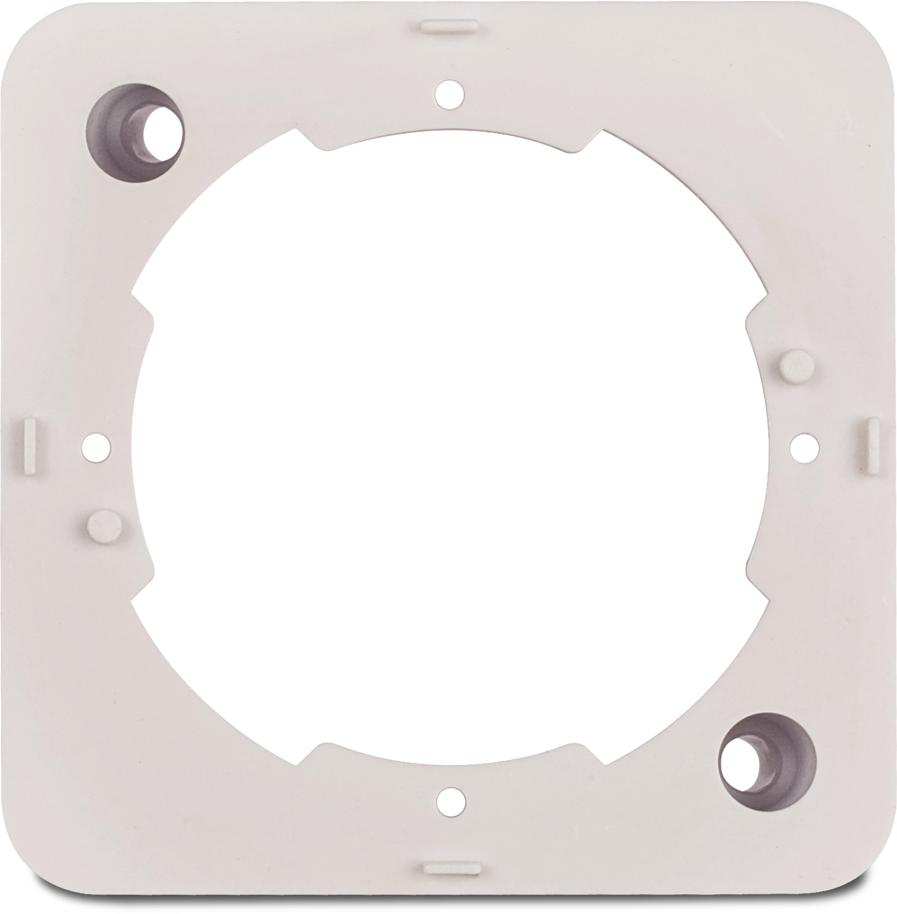 RV 600-10, gniazdo przelotowe z odsprzężeniem 10 dB (z ramką natynkową) Frontal, Front