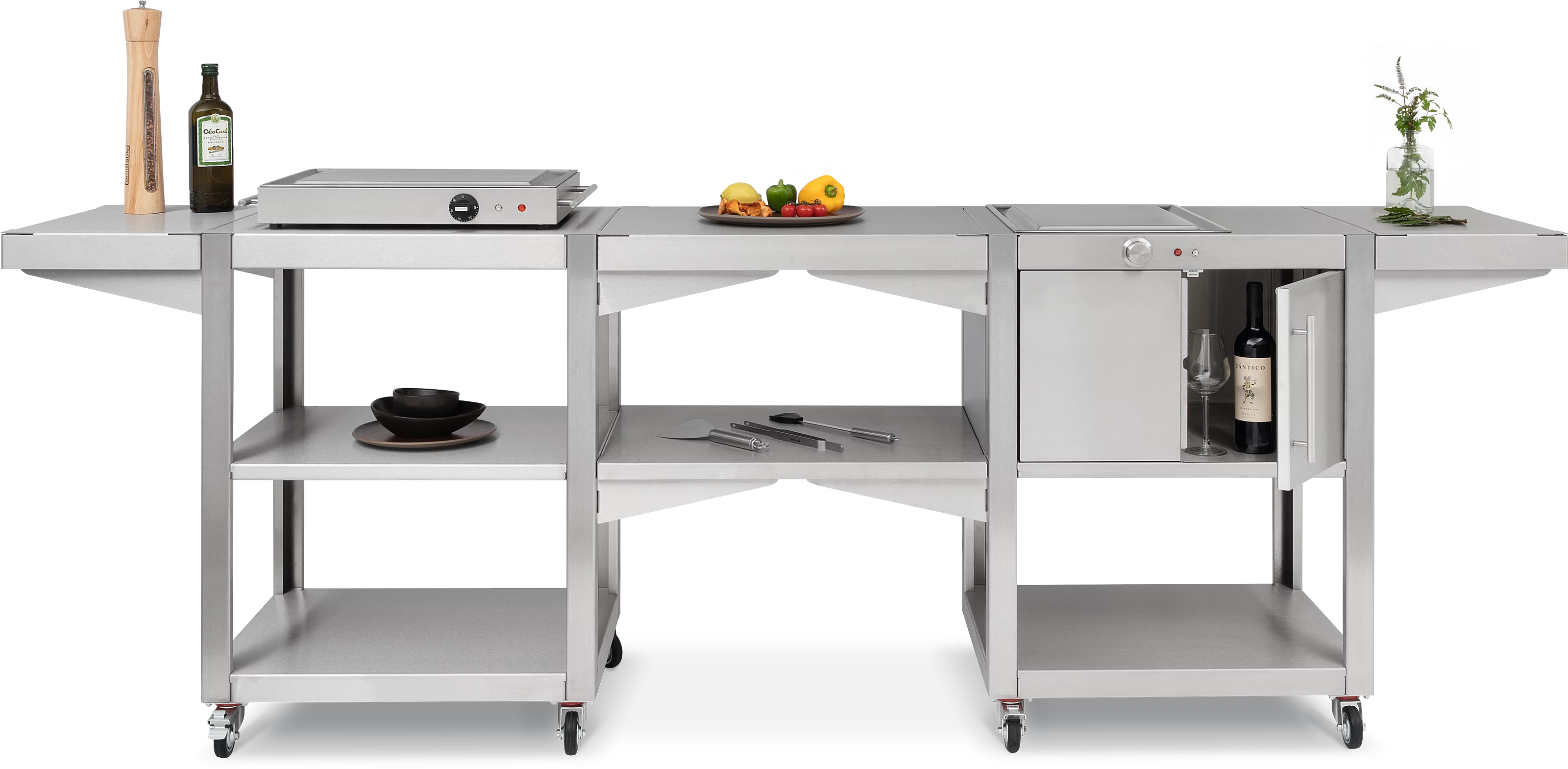 Wózek grillowy Teppinox GW2000 Premium Frontal, Front