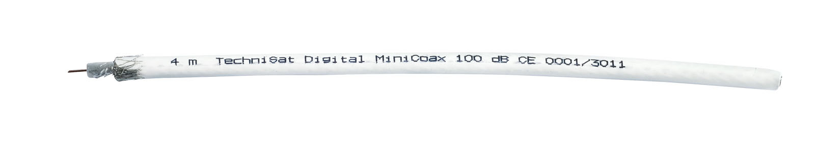 Pojedynczy kabel Mini-COAX 100, zwój 100 m Frontal, Rechts